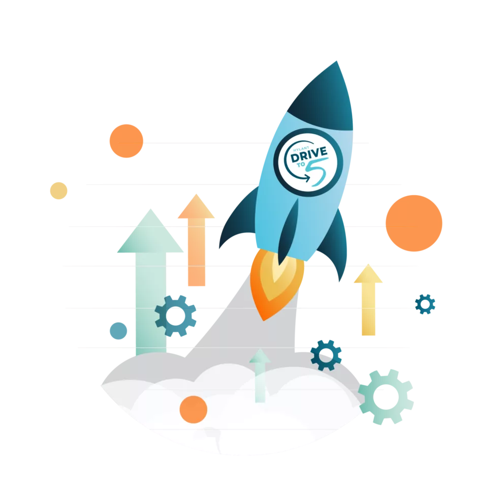 2024 HYL Vision Landing Page Graphics Drive to 5 Rocket